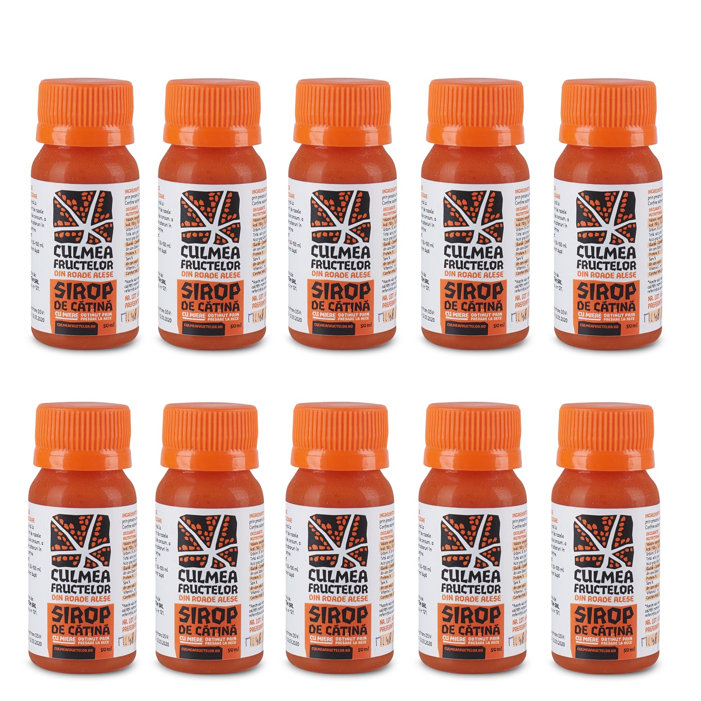 10 Shot-uri Sirop de Cătină